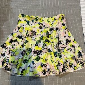 Floral Girls Activewear Skirt - Multicolor